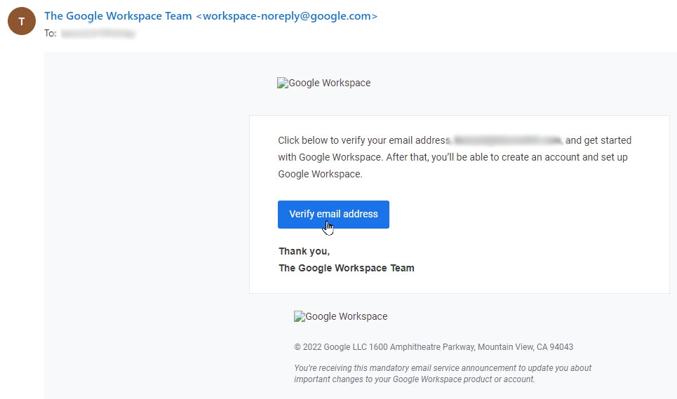 Verify Email Address 